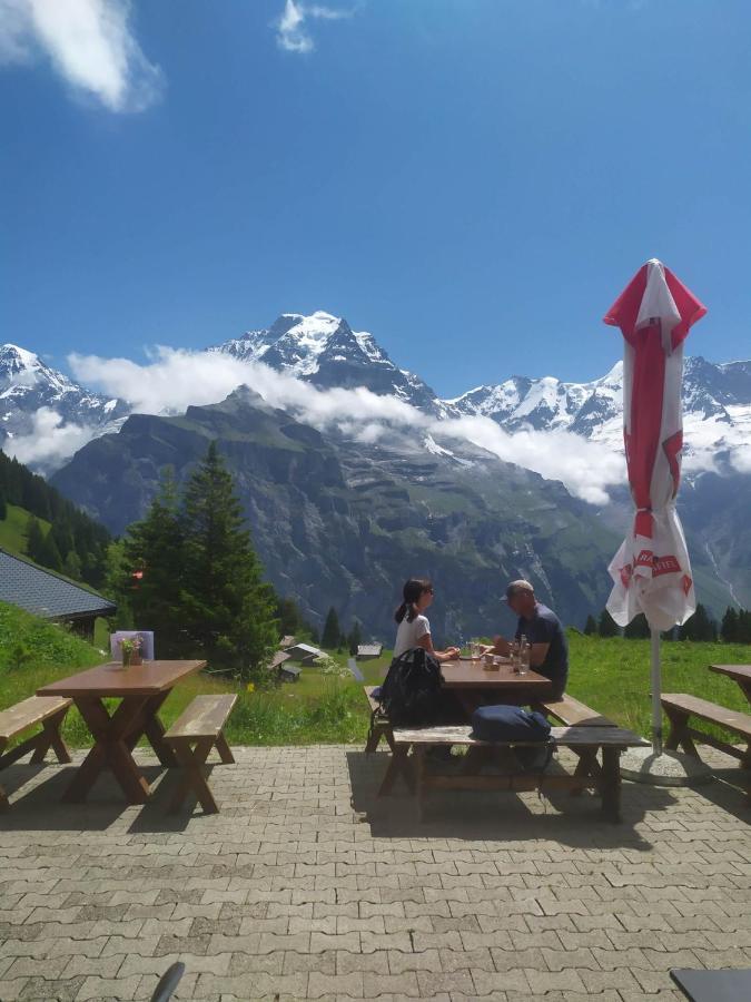 Hotel Restaurant Sonnenberg Mürren Esterno foto